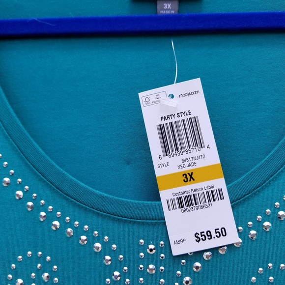 3X Woman's top Brand New with tag J&M Collection - Picture 3 of 4